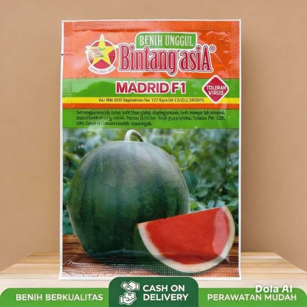 [PROMO] MADRID f1.Bibit Semangka Non Biji Semangka Non Biji Kemasan 20 Gram