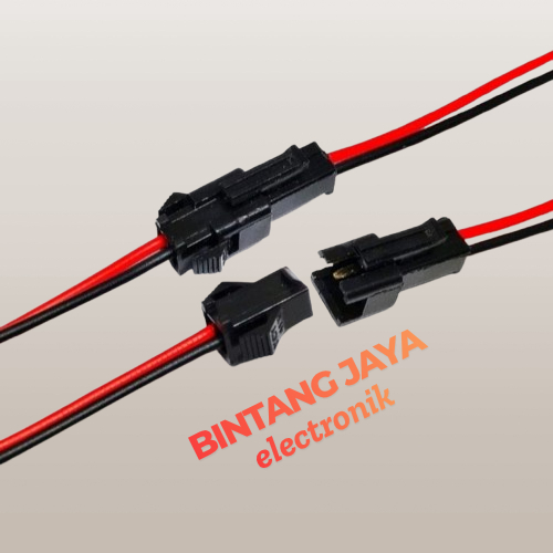 SOK KABEL 2 PIN/ SOKET KABEL KONEKTOR 2 PIN