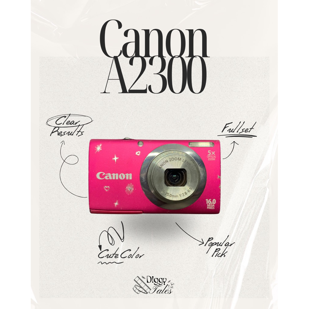 Canon Powershot A2300 Pink