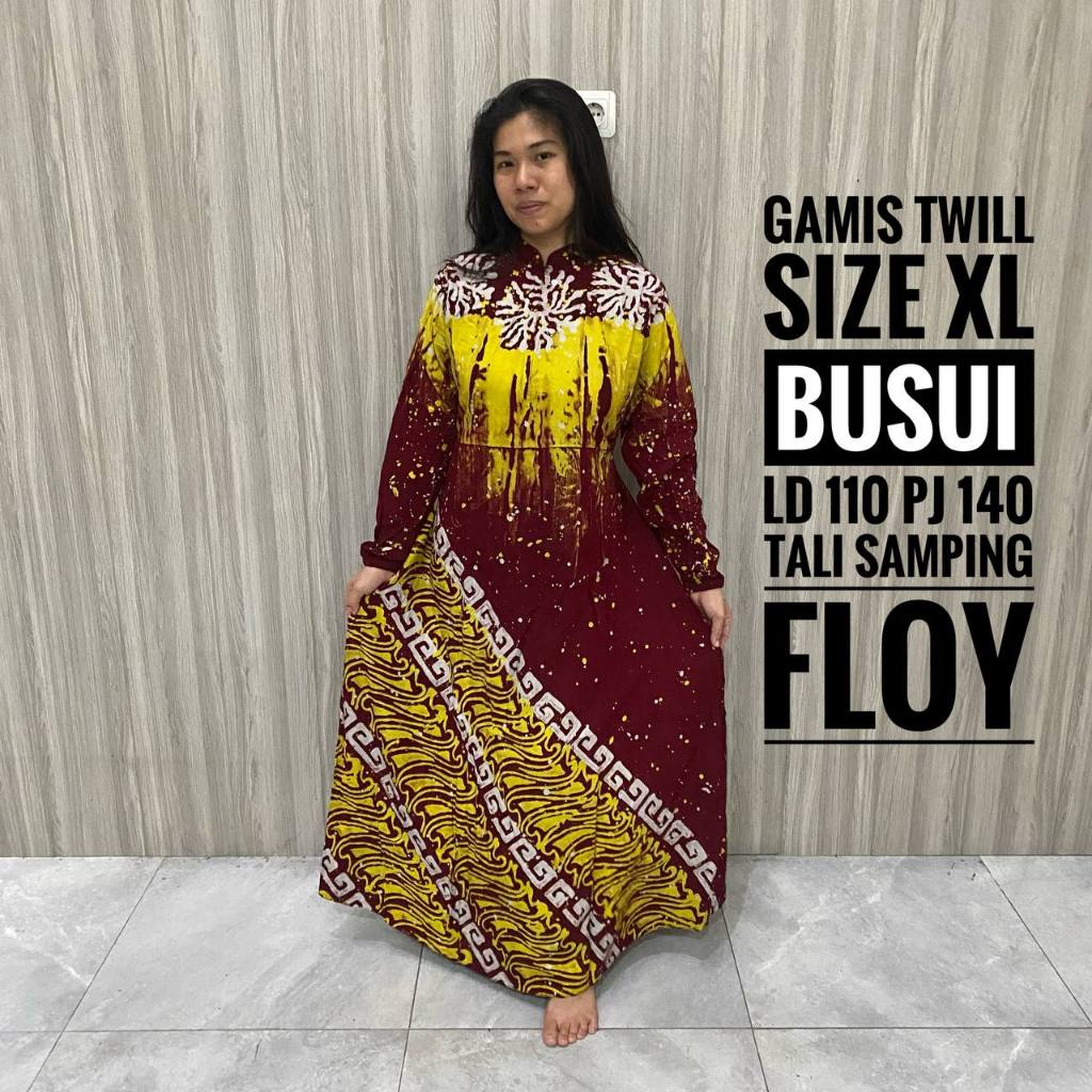 Gamis Dress Terbaru Wanita Dewasa Syari Pesta Raya Lebaran Kekinian Busui Friendly Resleting Depan M