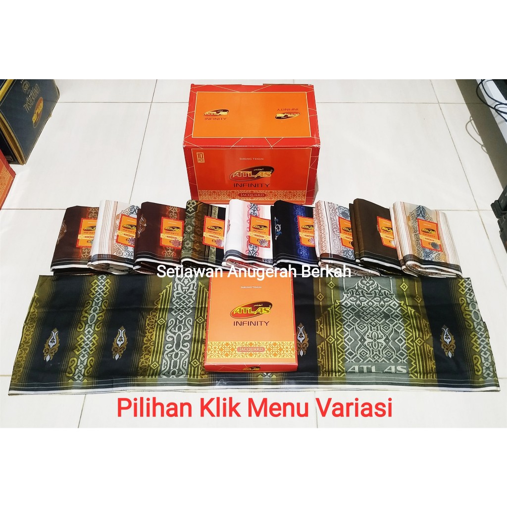 Sarung Atlas Universal / Infinity Jacquard Songket Gold  (Grosir / Ecer)