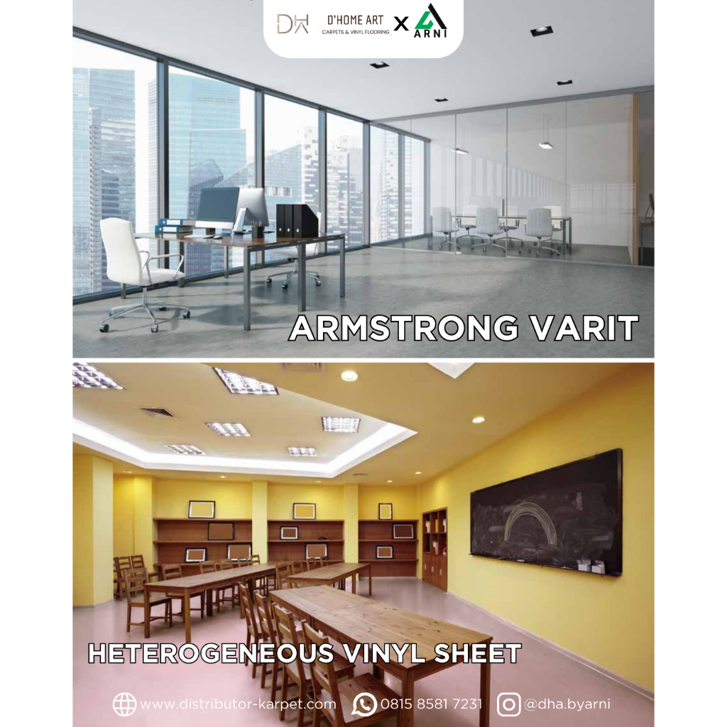 Karpet Vinyl Armstrong Varit / Vinyl Roll Motif Stone Tebal 2mm