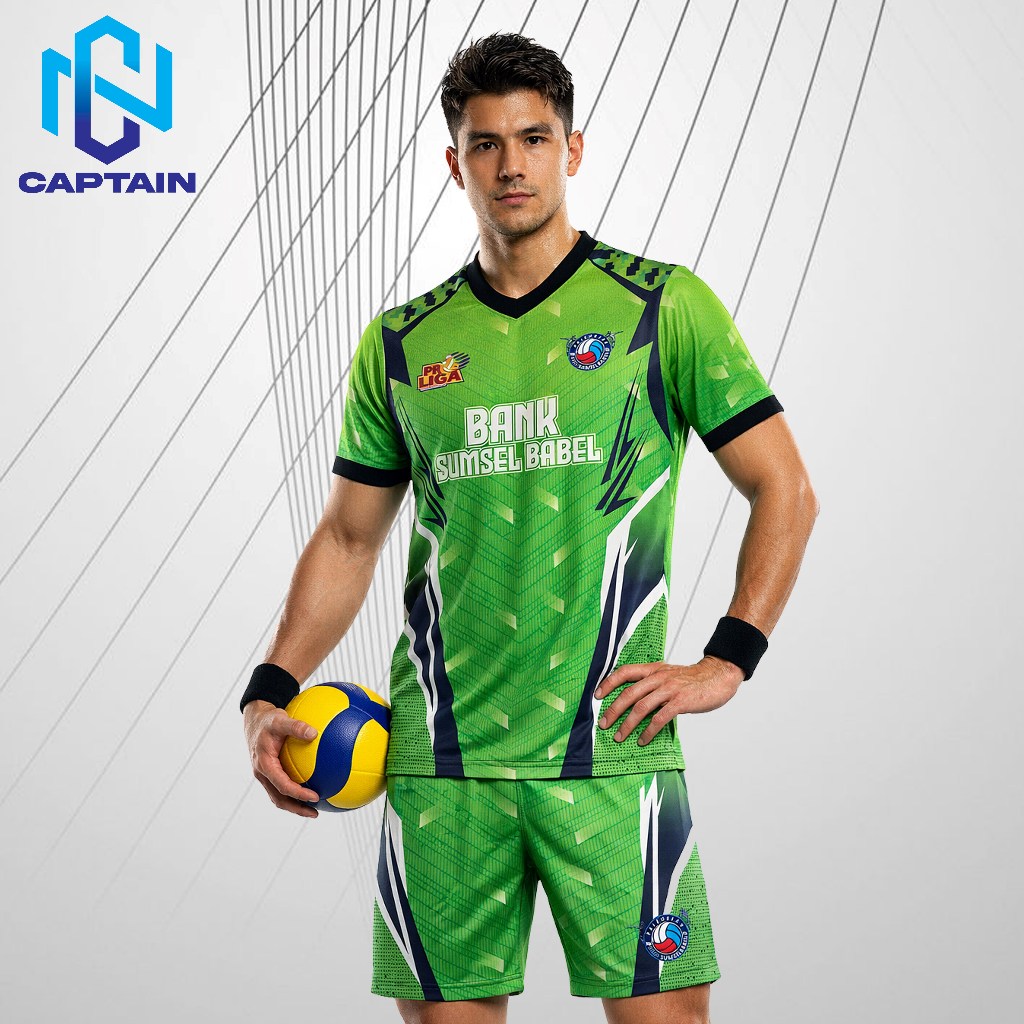 Kaos Jersey Voli Bank Sumsel Babel Proliga Pria 2026/Jersey Voli Dry Fit Olahraga
