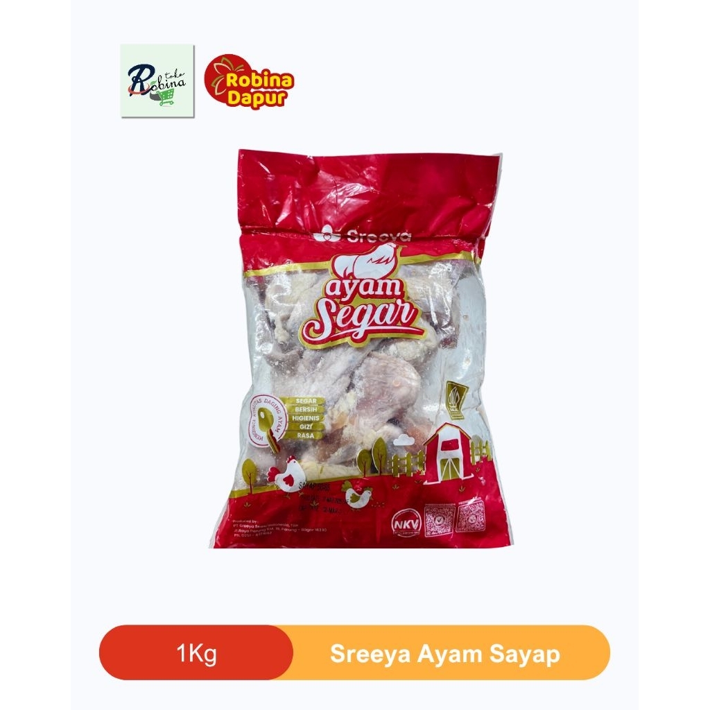 Sreeya Sayap Ayam 1 Kg – Sayap Ayam Segar Beku Premium Siap Masak