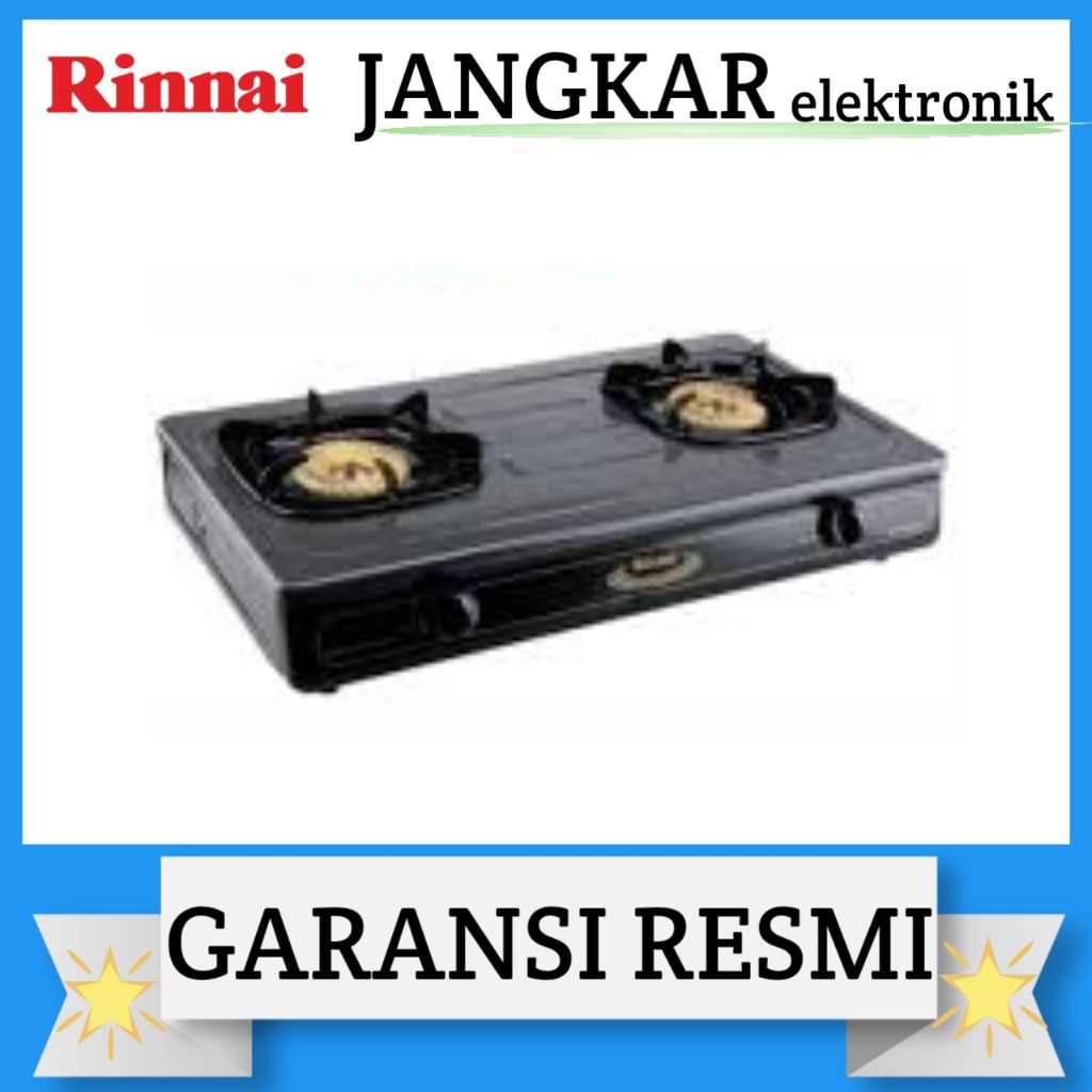 KOMPOR GAS RINNAI 2TUNGKU RI-602BGX/RINNAI KOMPOR GAS 2TUNGKU RI-602BGX GARANSI RESMI