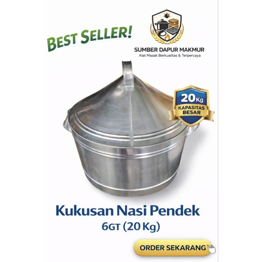Dandang Kukusan Nasi 20Kg Aluminium Tebal – Kukusan Nasi Besar
