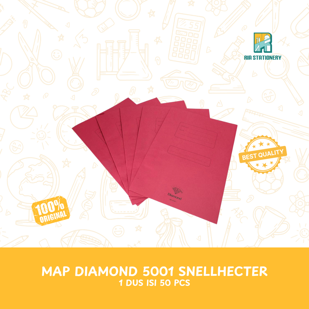 Stopmap Diamond 5001 Snellhecter (1 DUS) – Map Kertas Snelhekter Arsip Dokumen Kantor