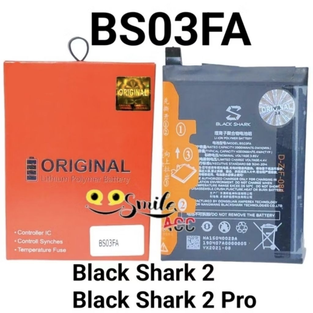 Baterai  Black Shark 2  Black shark 2 pro BlackShark BS03FA  Original 100