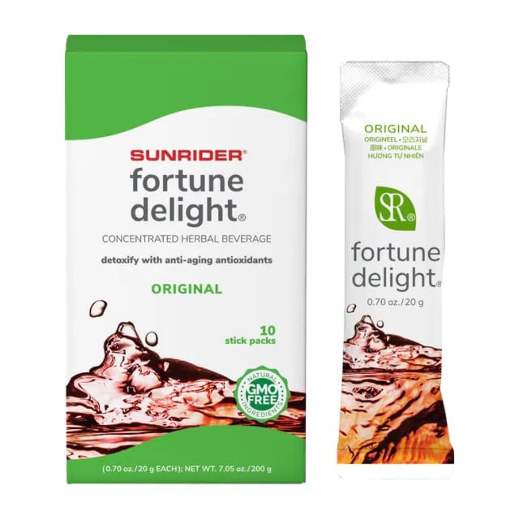 SUNRIDER FORTUNE DELIGHT REGULER ISI 10 ( 1/20gr) Bersihkan, hidrasi, dan beri energi tanpa efek sam