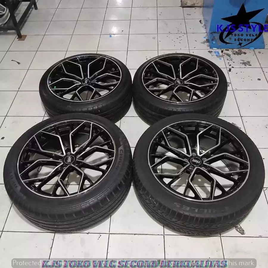Velg Mobil Seken HSR HAPPY Ring 20 Baut 5X114 + ban 245 40 Cocok CAMRY CIVIC CRV ACCORD DLL