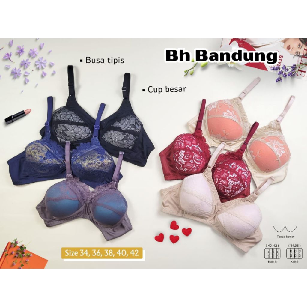 BH Bra Wanita Dewasa Remaja Murah BH bandung busa tebal dan payudara makin berisi