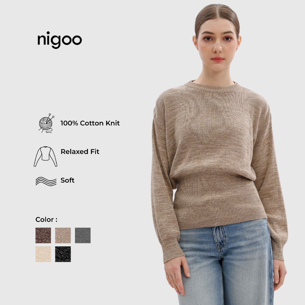 NIGOO Arlen Sweater Rajut Knitwear Wanita
