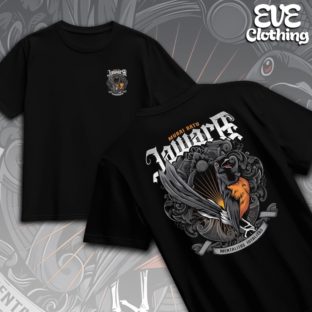 KAOS MURAI BATU JAWARA - KAOS TSHIRT NEW DESAIN PECINTA MURAI BATU - KAOS BURUNG MURAI BATU - Baju M