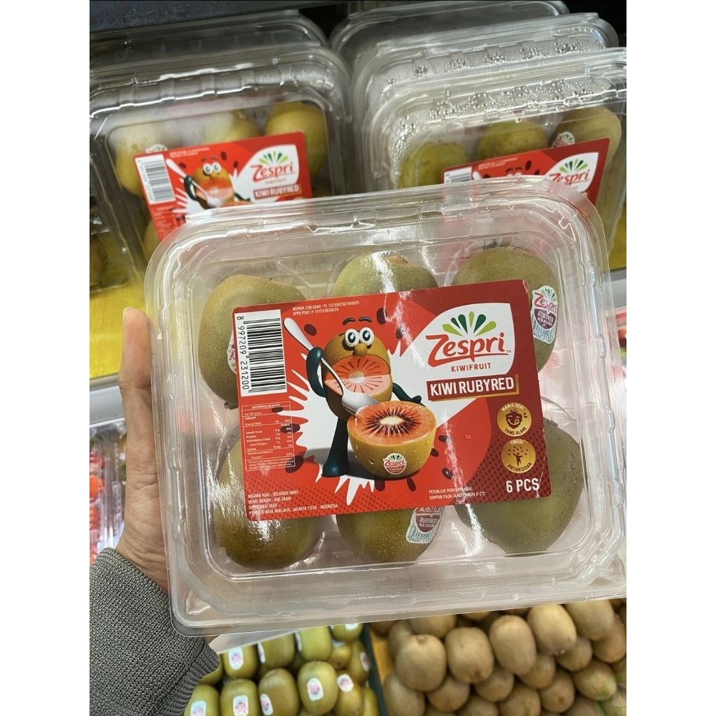 Buah Kiwi Merah RubyRed Zespri / Buah Kiwi Zespri Merah 6 Pcs / Pack