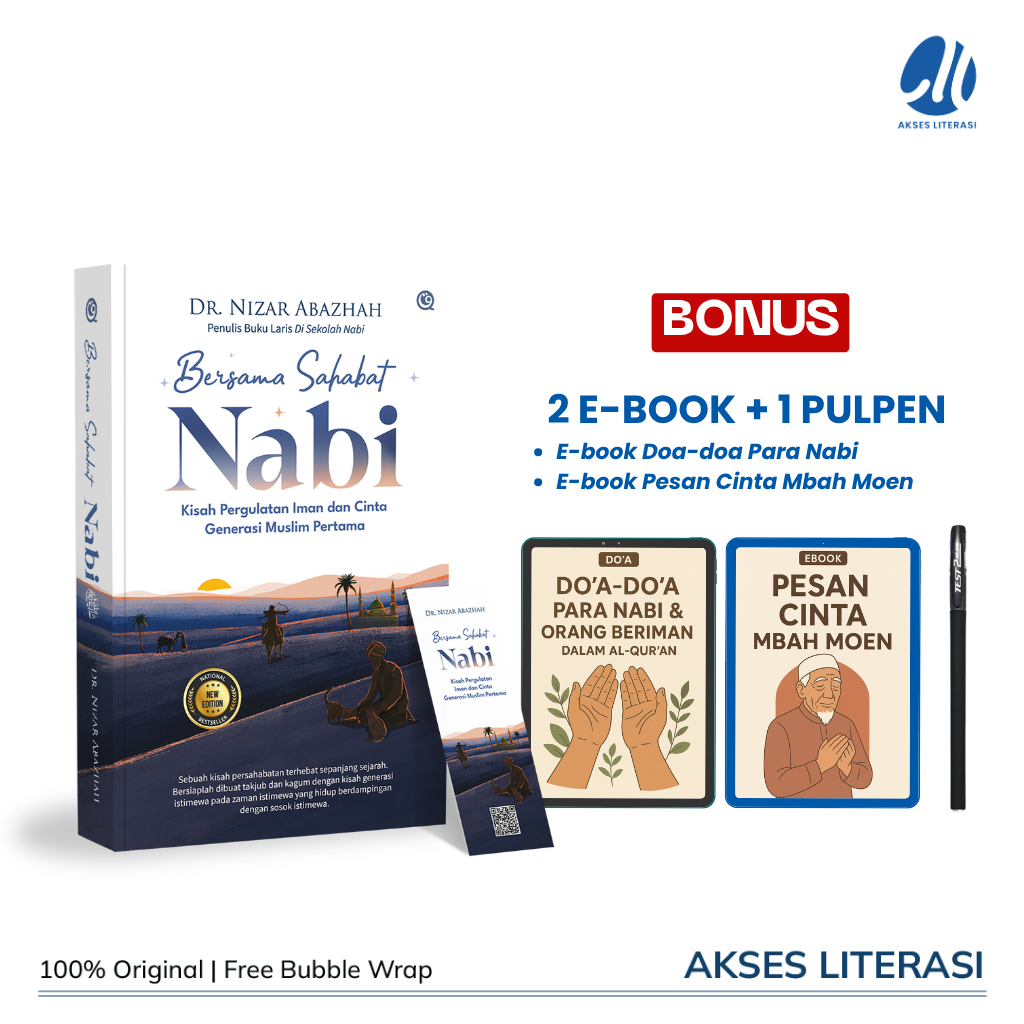 [SPESIAL BONUS] Buku Bersama Sahabat Nabi - Dr. Nizar Abazhah - Qaf
