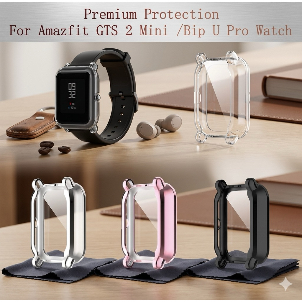 Bumper Case For Amazfit GTS 2 Mini/Bip U/U Pro/Bip/Bip S/Bip Lite/POP/POP Pro” Soft TPU Protective S