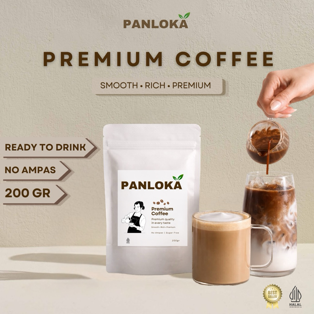 PANLOKA Kopi Bubuk Instan 200g | Espresso Instant Coffee Tanpa Ampas Premium Quality