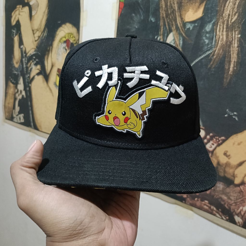 Topi snapback pokemon Pikachu tag official 2022 ,OSFM