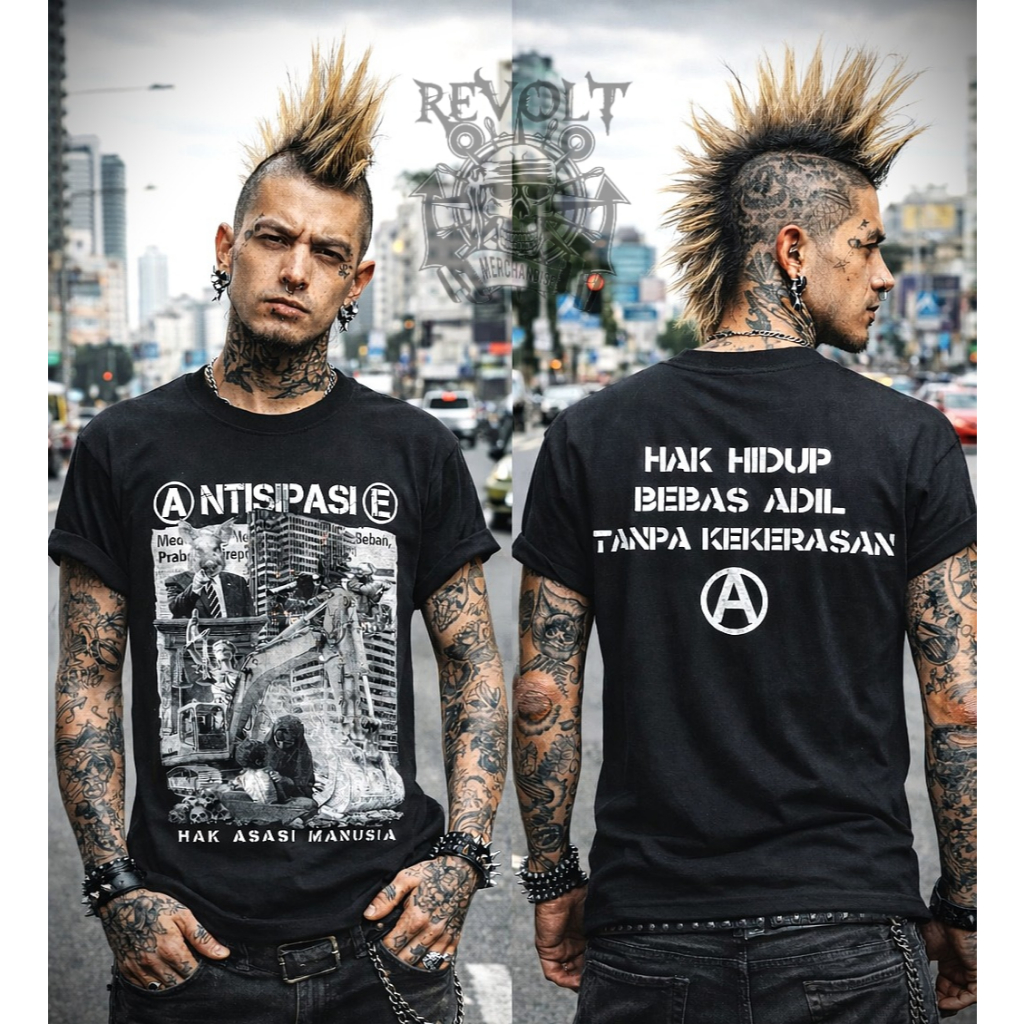 kaos band antisipasie , t-shirt band antisipasie, kaos band punk, kaos punk, kaos band lokal, revolt