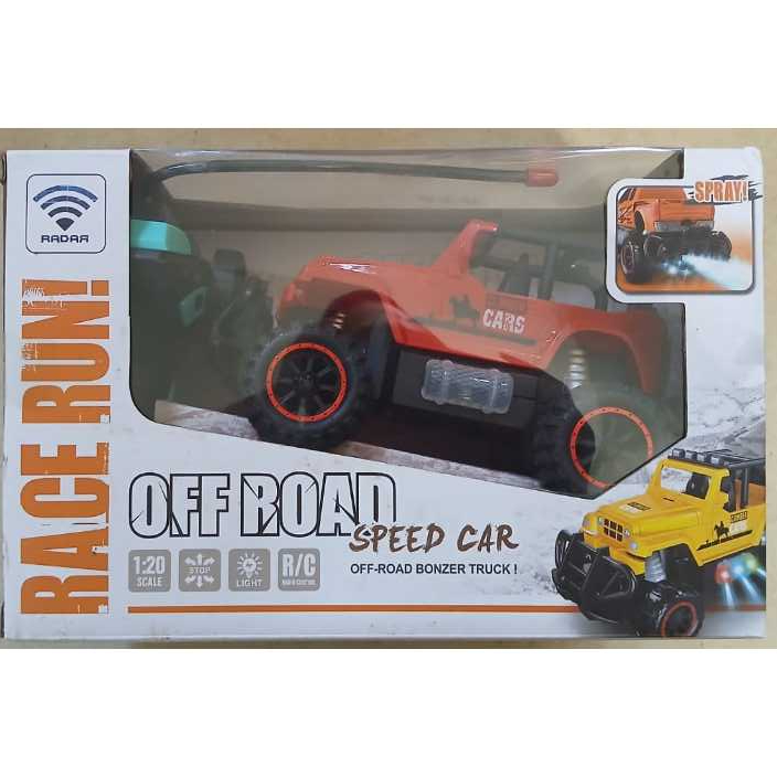 Mainan Mobil Remote Control (RC) Jeep Off Road Race 4WD Keren 1:20