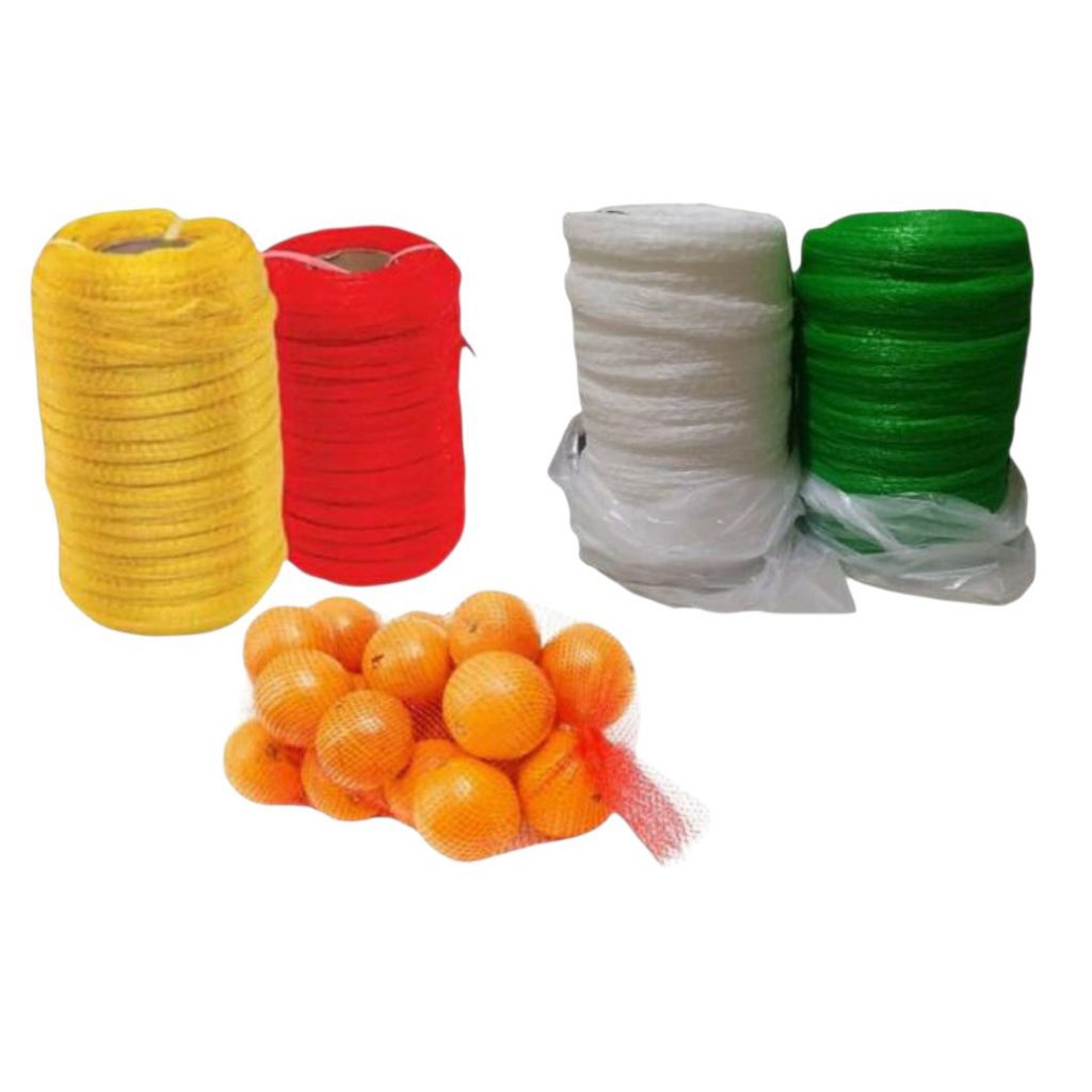 Best Fresh Polynet / Rambang Buah Mini 100 M Per Roll Hijau Kuning Merah Putih