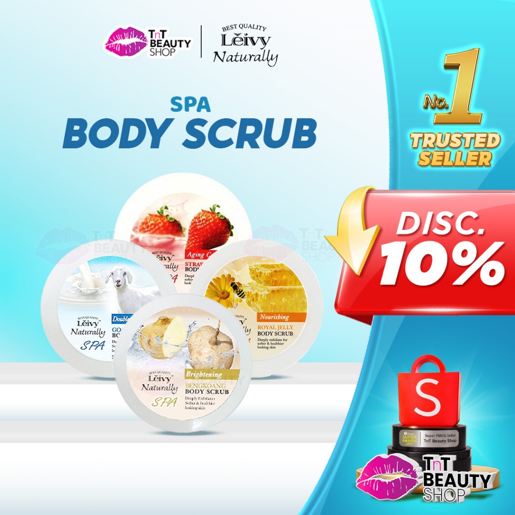 Leivy SPA Body Scrub Lulur Whitening 250gr All Varian | TnT Beauty Shop