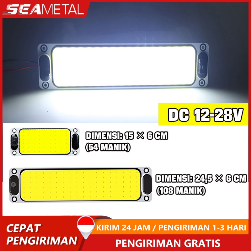 seametal LED COB Lampu Off-Road 4 Inch 60W 6000K IP68