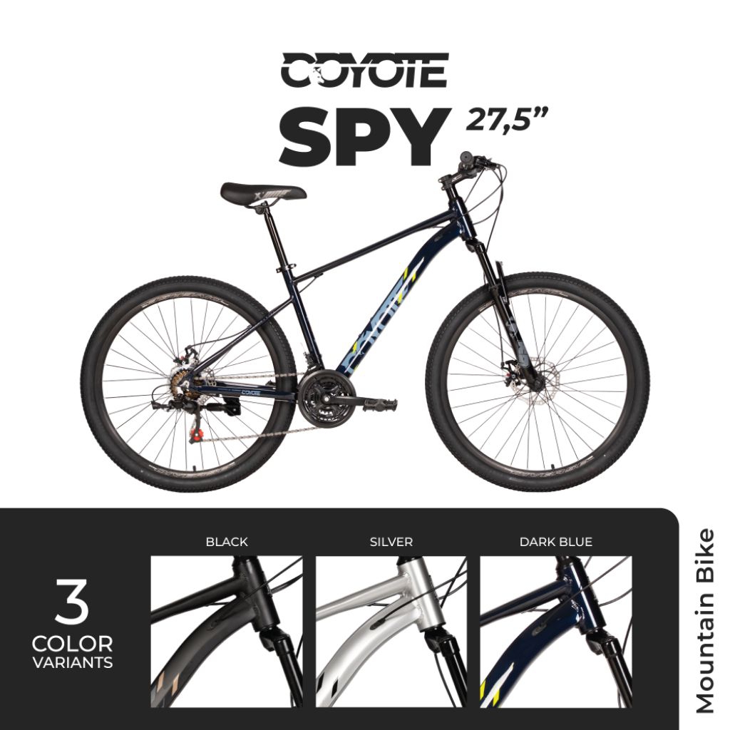 SEPEDA GUNUNG MTB 20 24 26 27.5 INCH ELEMENT COYOTE SPY FRAME ALLOY / ELEMENT COYOTE / COYOTE SPY BL