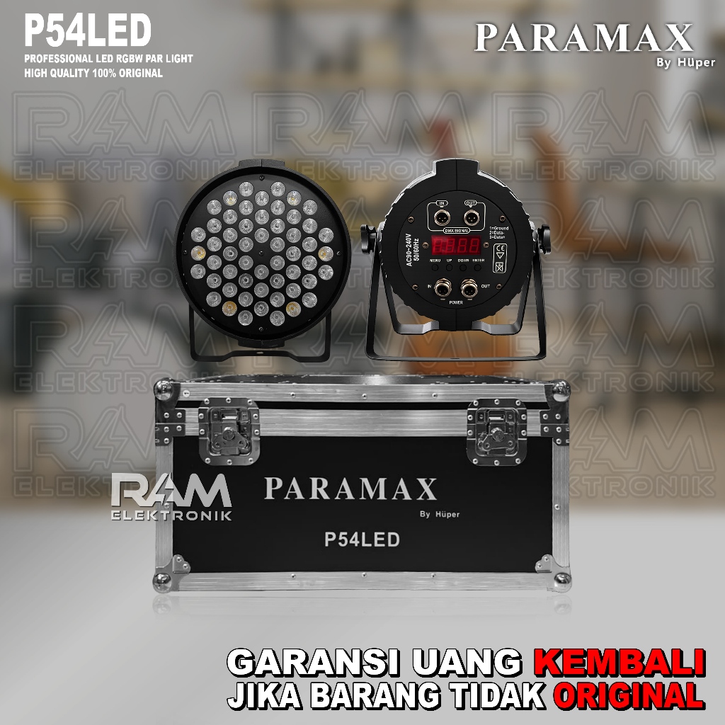 Parled PAR LED RGBW 54 Mata PARAMAX P54LED | P54 LED Original By Huper