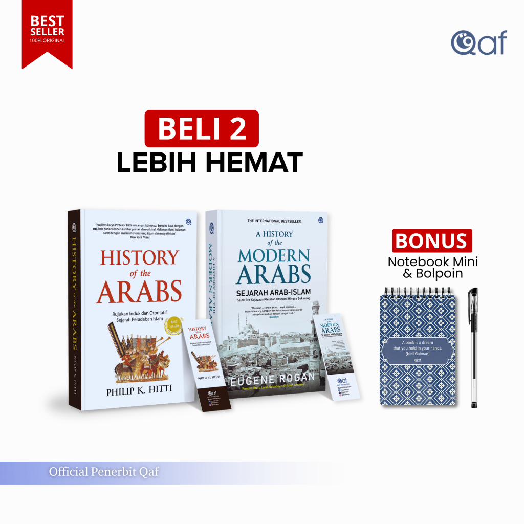 PAKET HEMAT Buku A History of The Modern Arabs + HISTORY OF THE ARABS | Bonus Note mini + bolpoin