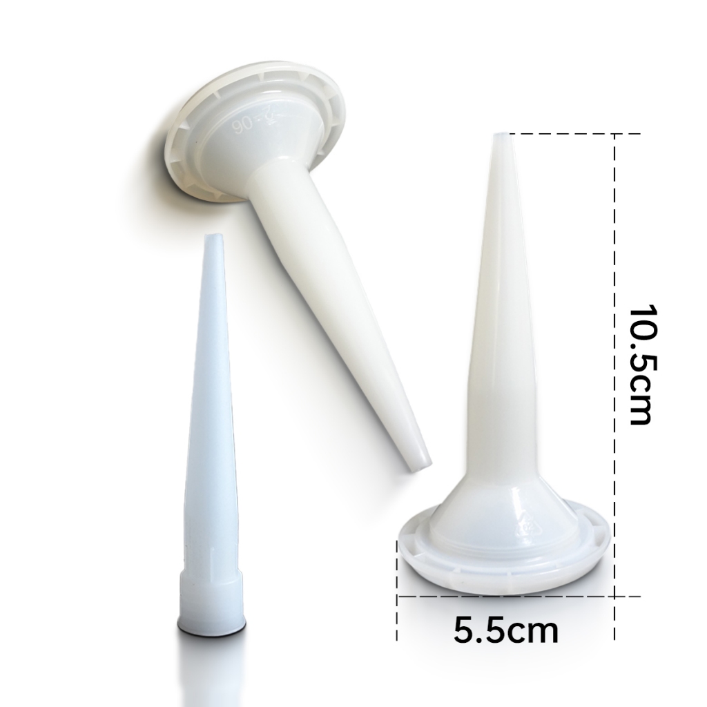 Nosel Silikon Lem Pipa Nosel Sosis Nosel Botol Nosel Plastik PP Reusable