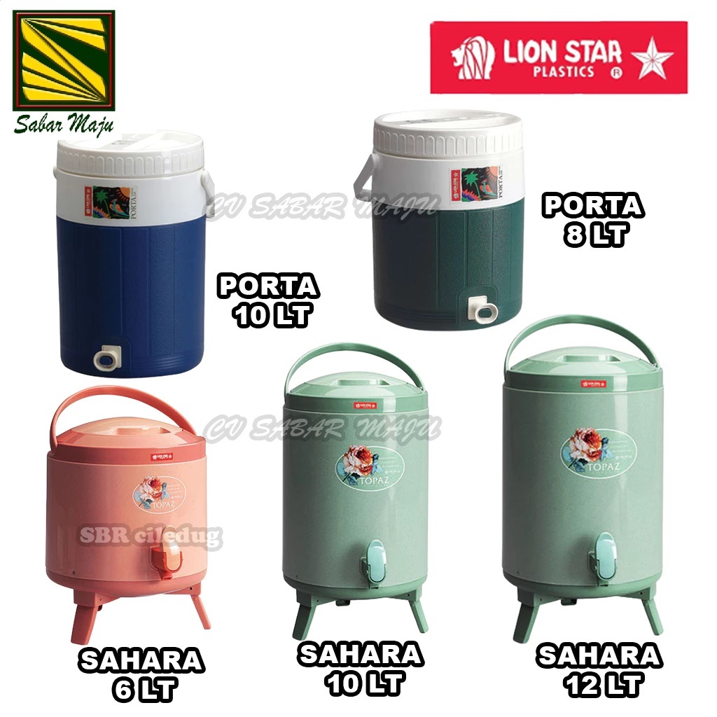 Lionstar Tempat Minum/ Dispenser /Drink Jar 6 Liter, 8 Liter, 10 Liter & 12 Liter