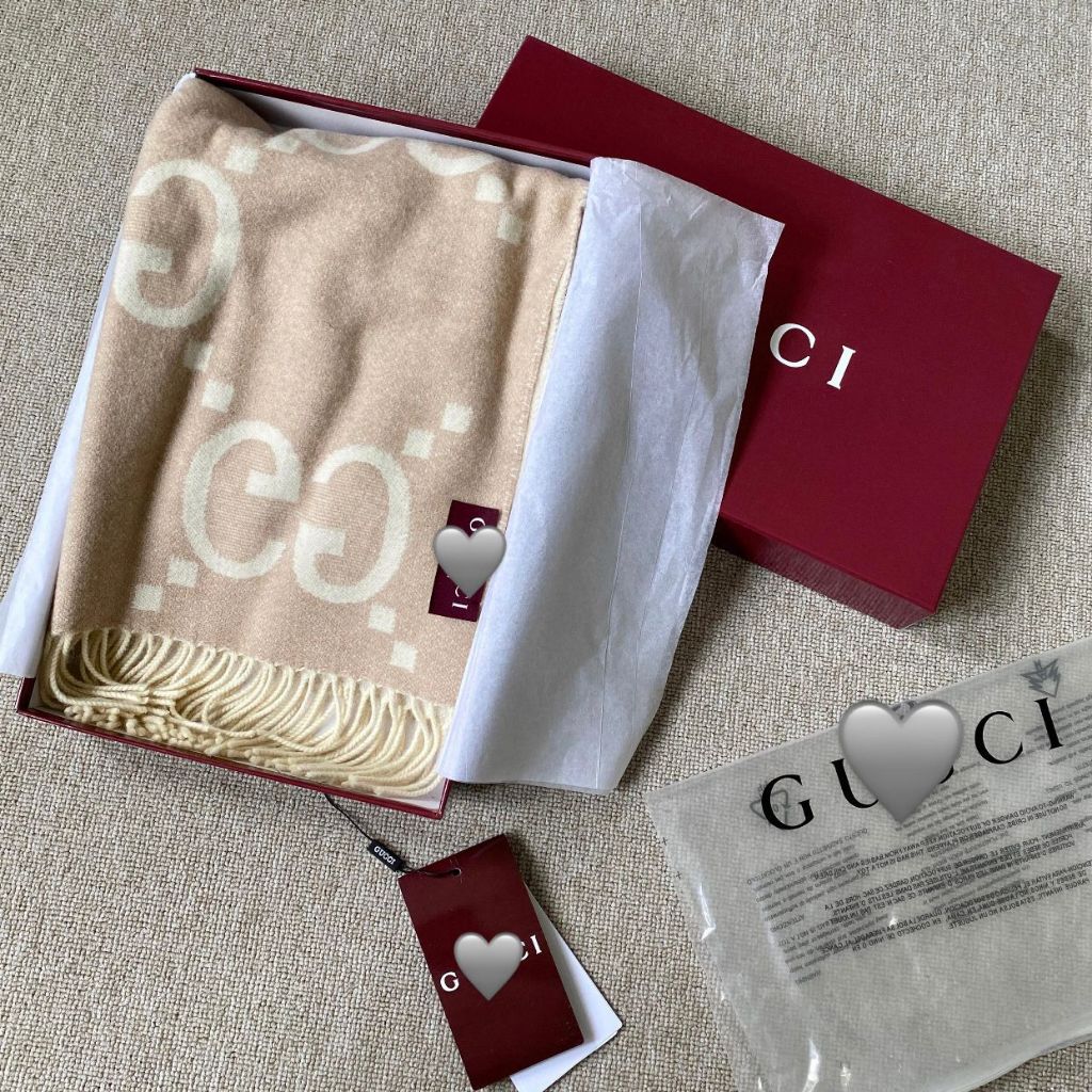 GG Jacquard Wool Scarf