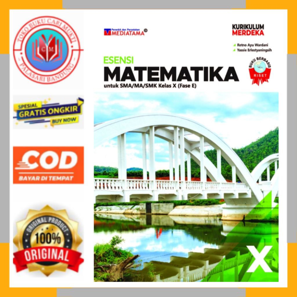 BUKU MATEMATIKA UNTUK SMA/MA/SMK KELAS 10 KURIKULUM MERDEKA MEDIATAMA BEKAS ORIGINAL