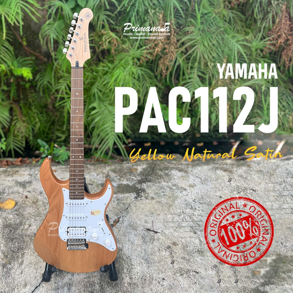 Yamaha Pacifica 112J YNS Gitar Listrik PAC112J Guitar Elektrik Original Yellow Natural Satin
