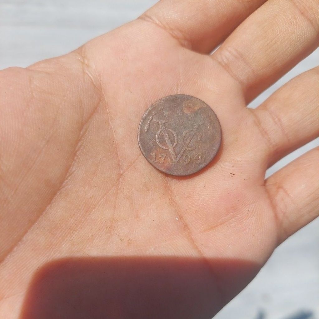 Koin Voc zeeland tahun 1794.VF langka.