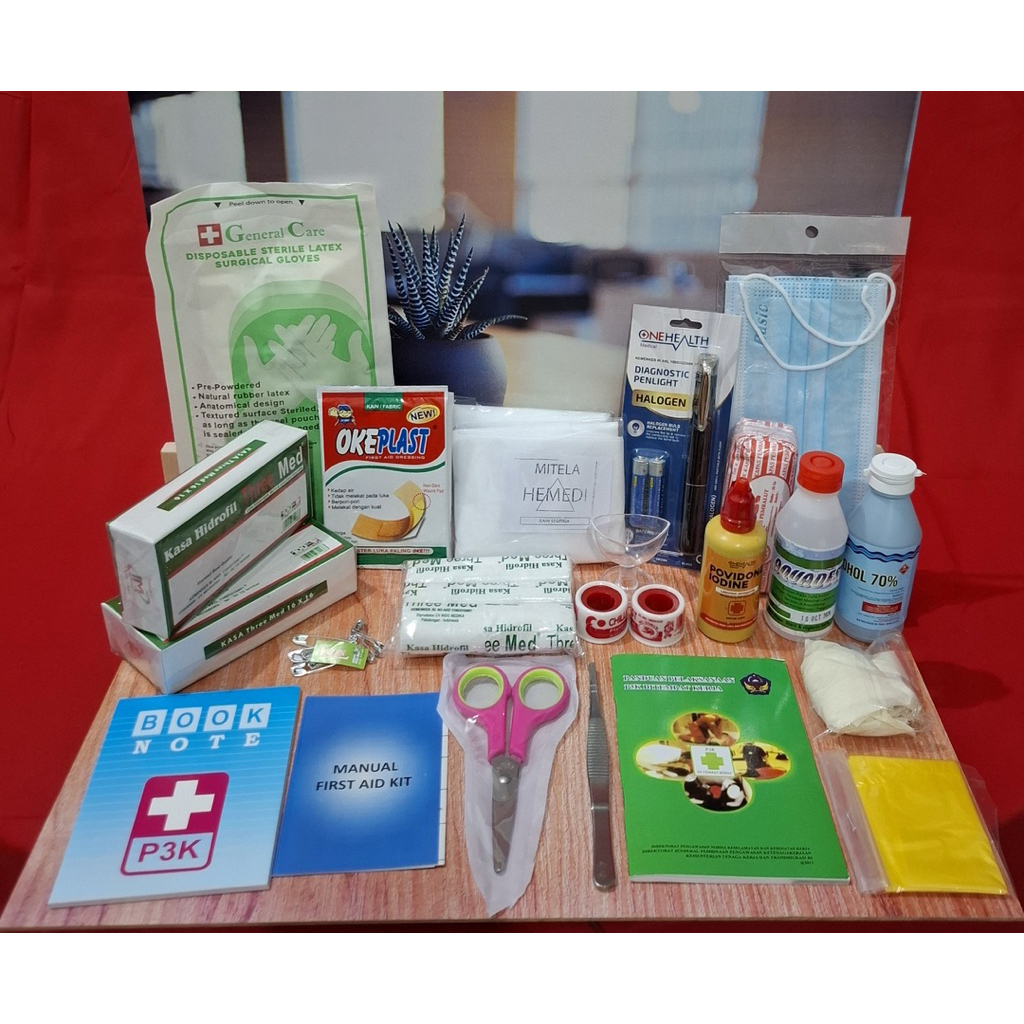 Refil Isi Obat P3K Tipe A B C / Isi Obat P3K Kotak dan Tas Emergency Kit