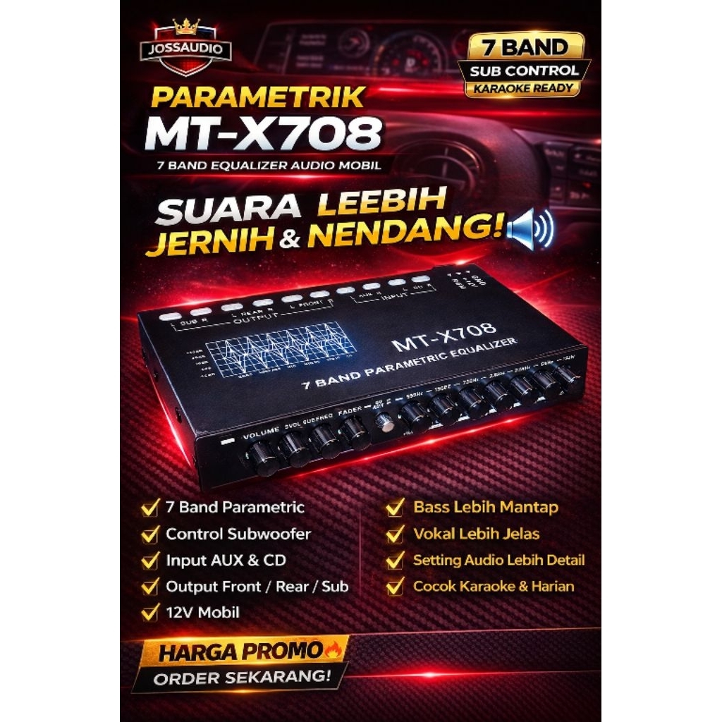 Parametrik MTX708 7 Band Equalizer