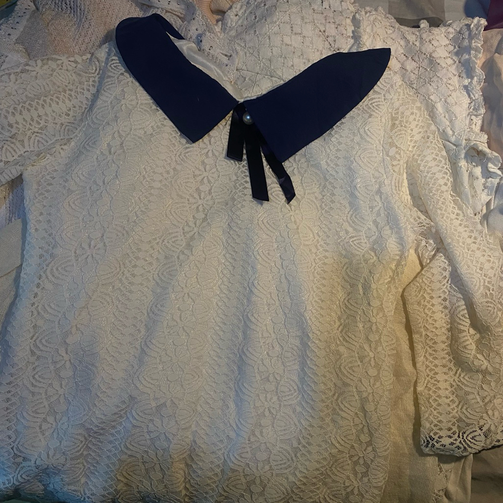Preloved Cardigan Sweater Baju Brukat