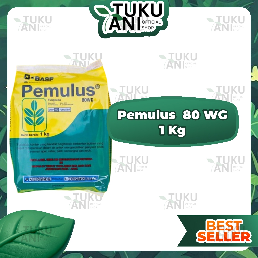 Fungisida Pemulus 80 WG 1 Kg - Kontrol Jamur & Tungau, Fungistatik, Bahan Aktif Belerang