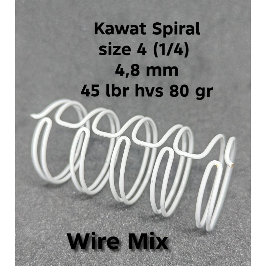 Kawat Spiral JBI A4 no. 4 (1/4) isi 250 btg