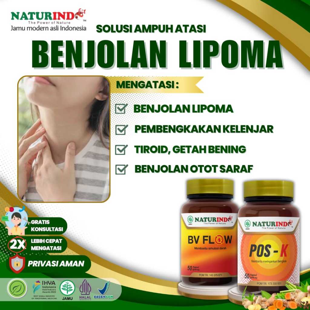 Carcinofit Naturindo Herbal Benjolan Lipoma Kelenjar Tiroid Pria Wanita