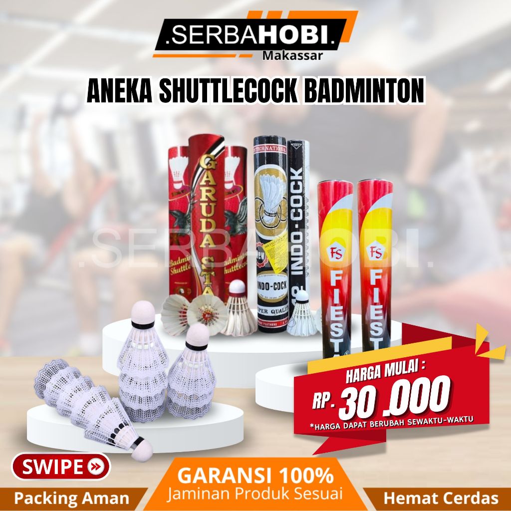 Shuttlecock Termurah / Shuttlecock Badminton / Bola bulutangkis High Quality / Bulu Badminton berkua