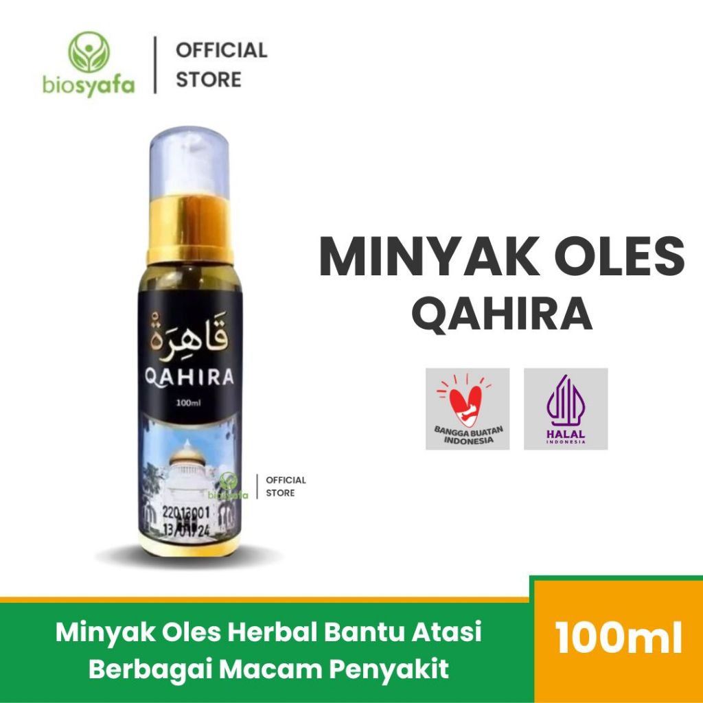 Minyak Oles Qahira-Minyak Oles Benjolan, Terverifikasi BPOM dan Halal MUI-Minyak Tubuh & Pijat