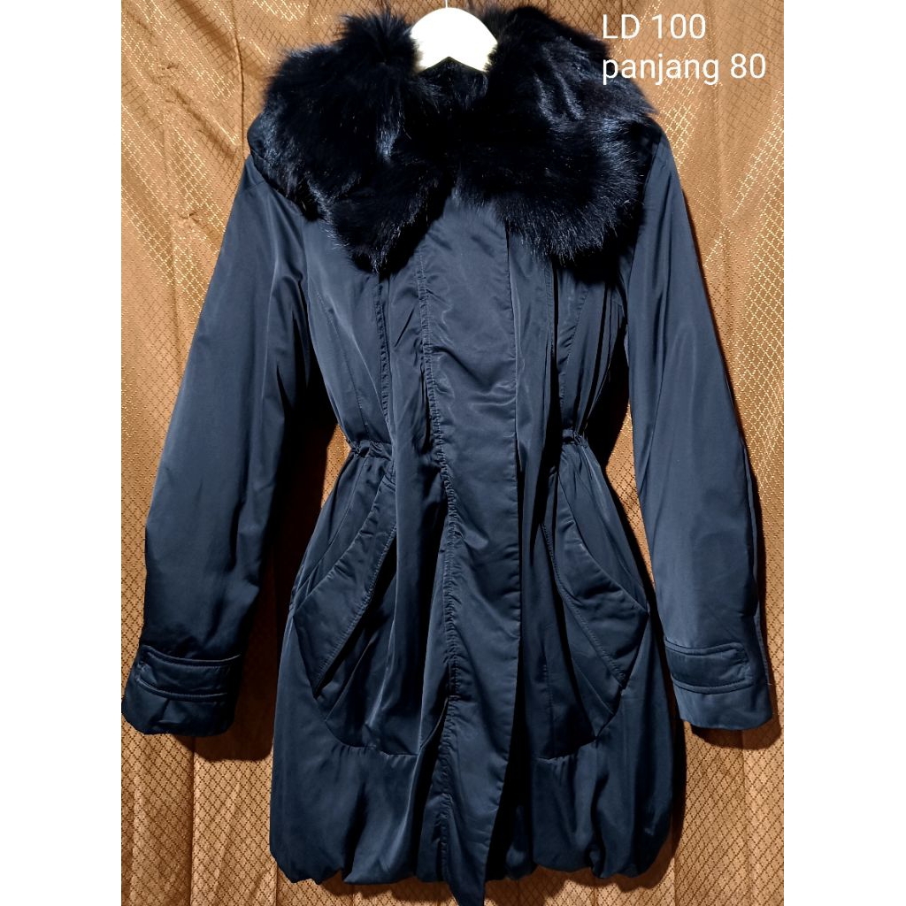 coat bulu angsa kerah bulu asli jaket bulu angsa coat bulu rubah asli coat bulas coat winter bulu fu