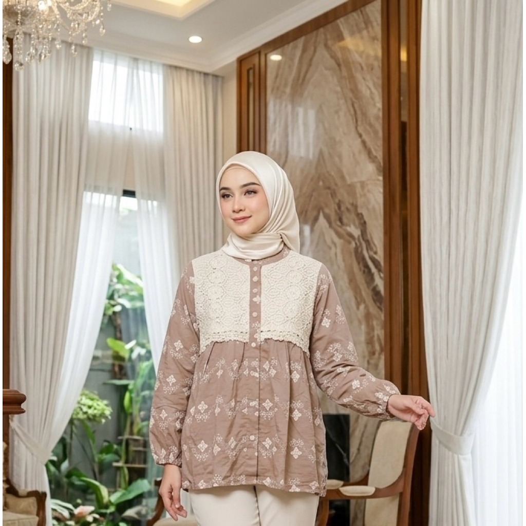 SETROK VNS ATASAN VANESSA PREMIUM SETROK VNS BKK FASHION WANITA