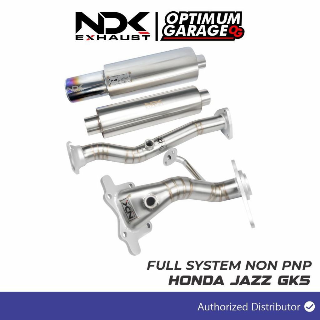 FULL SISTEM NON PNP JAZZ GK5 HRV 1.5 CC MUFFLER PRO STREET RESONATOR DRAG DOWNPIPE FRONTPIPE NDK EXH