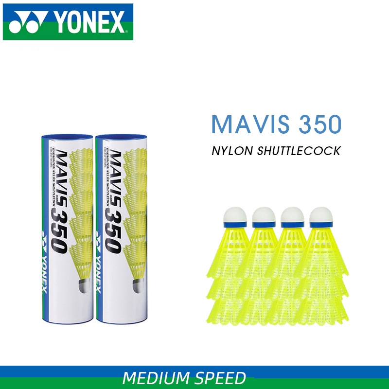 ONEX Bulu Tangkis  Nilon- Mavis 350 6IN1 Durable and not easily damaged badminton Shuttlecok Kok Coc