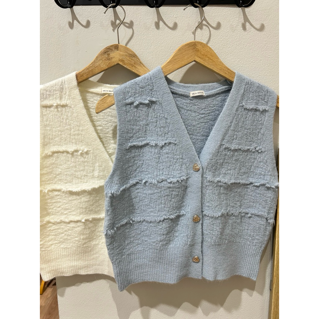 Russell Vest Knit Top / Vest / Outer / Knit / Vest Rajut / Vest Korea / Outer Korea / Vest Prancis /