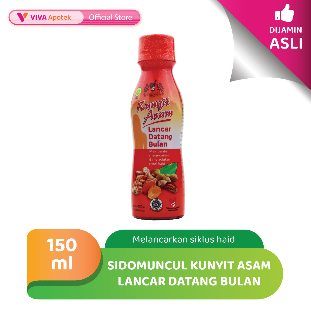 Sidomuncul Kunyit Asam Lancar Datang Bulan (150 ml)